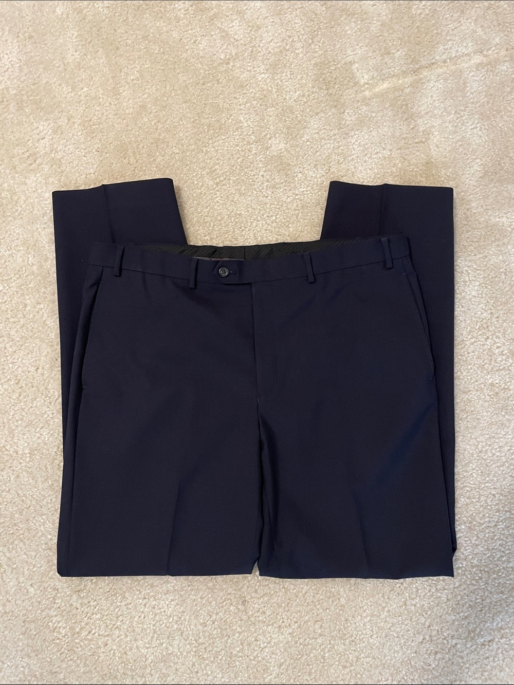 Lauren Ralph Lauren Total Comfort Men's Dark Navy Dress Pants